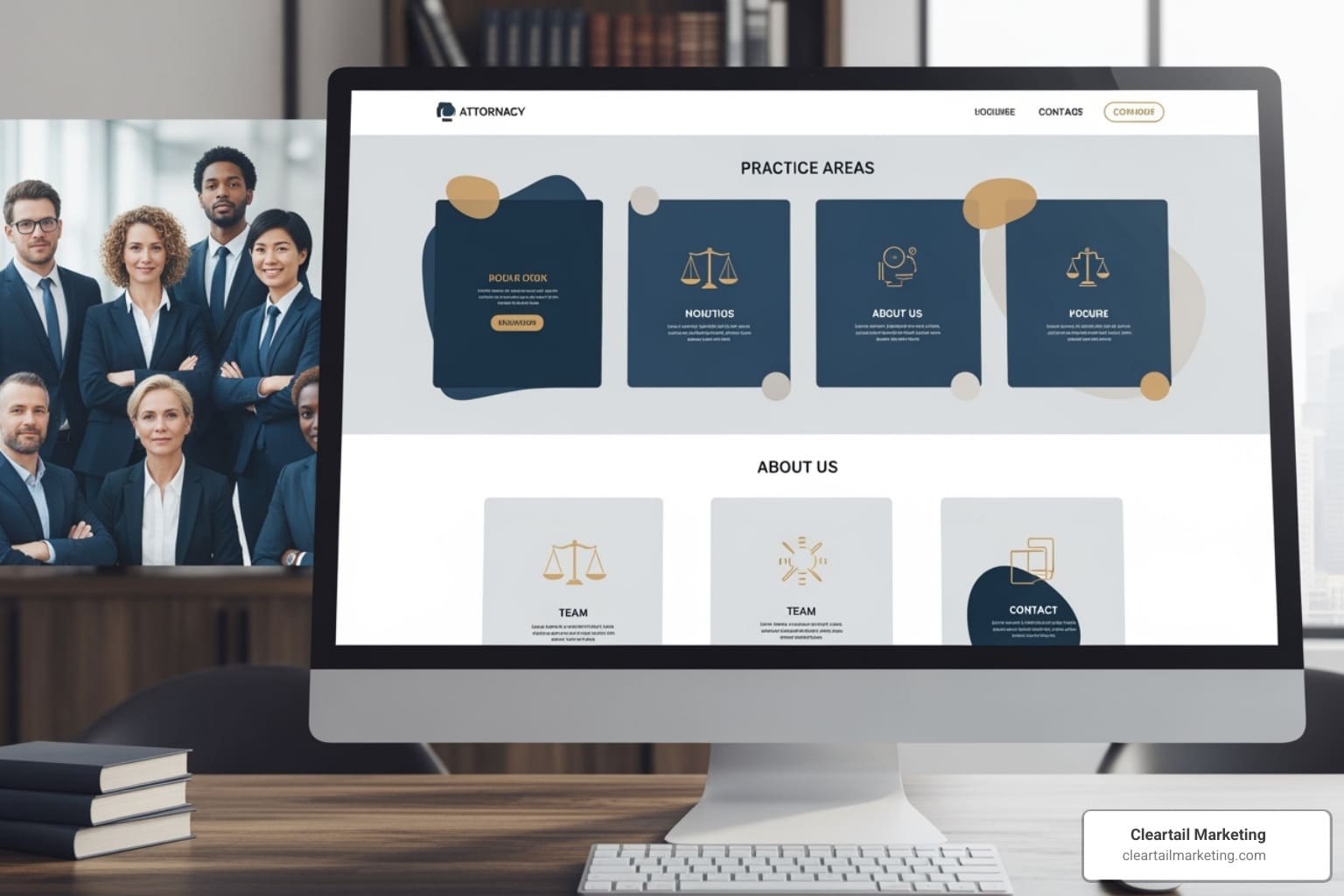 Attorney landing page design
