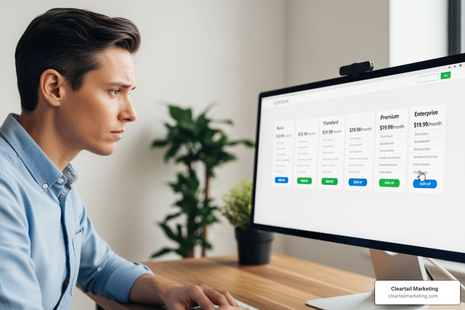 website hosting cost